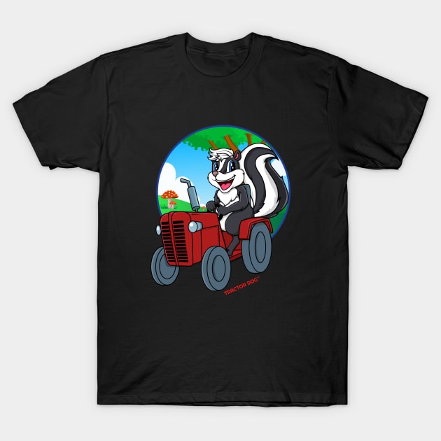 Tractor Critters Skunk T-Shirt by tractordog